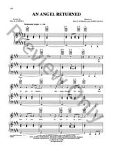 An Angel Returned piano sheet music cover